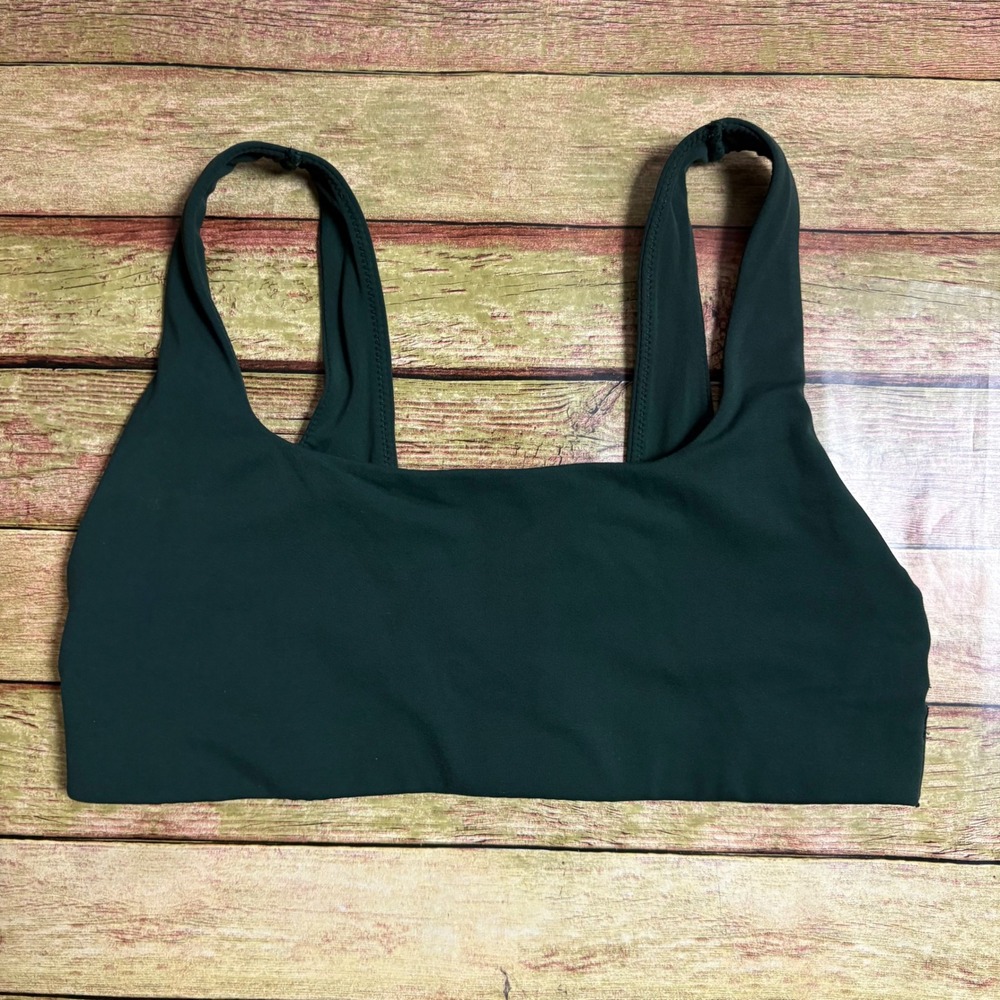 OFFLINE by Aerie Real Me Xtra Sports Bra Forest Green Square Neck Small